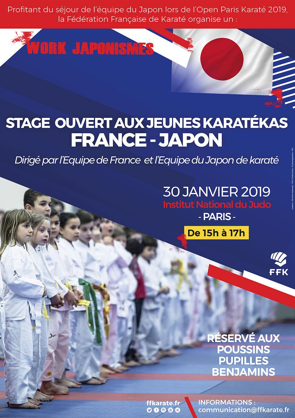 Stage ouvert aux jeunes Karatékas - Work Japonismes