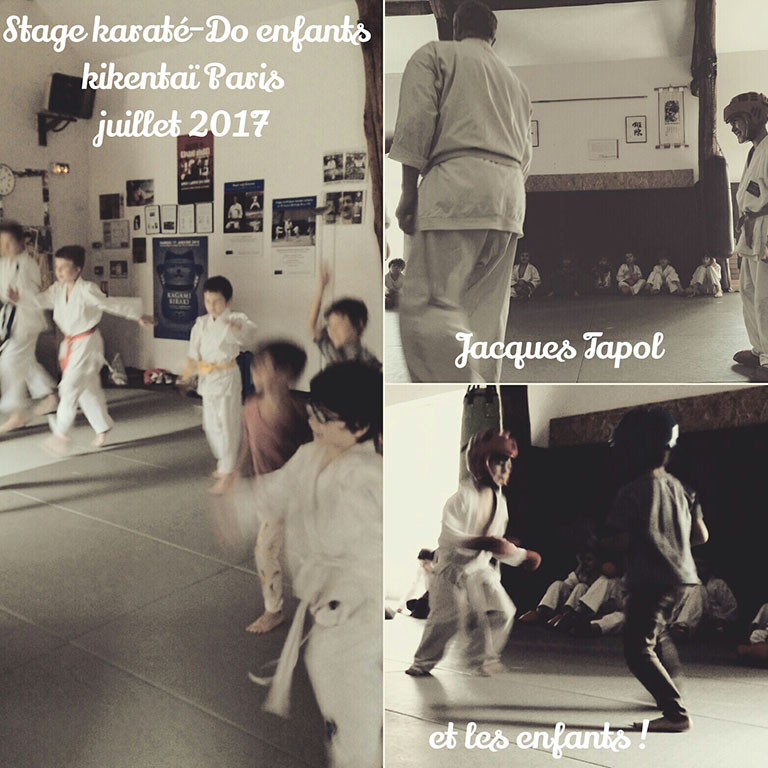 Stage Karaté-Do enfants Kikentaï Paris - Juillet 2017