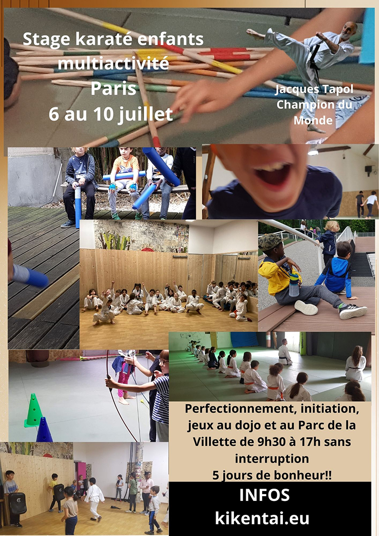 Stage Karaté et Multi-Activités - Pour les enfants de 6 à 12 ans – Paris 19ᵉ